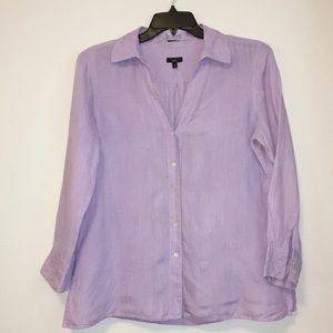 Talbots Irish Linen button down blouse